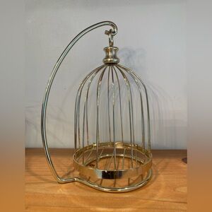 Small Decorative Round Brass Bird Cage